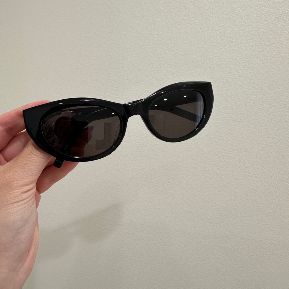Saint Laurent Black Cat-Eye Women's Sunglasses